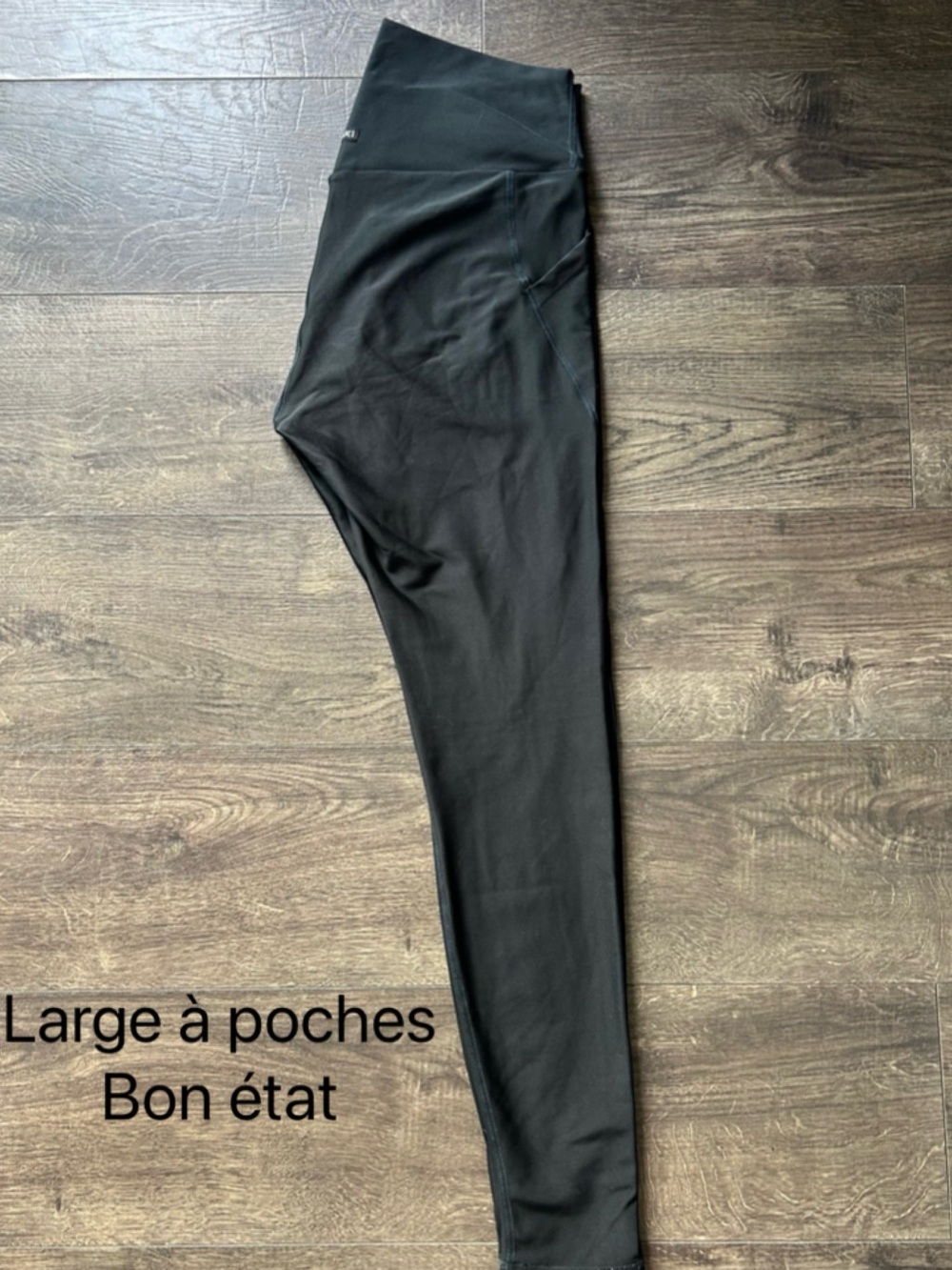 High-Waist Black Leggings with Pockets Oraki Large